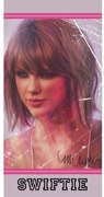 Розова памучна детска кърпа 70x140 cm Swiftie – Jerry Fabrics