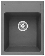 Кухненска мивка ICGS 4050 GRAY, гранит, със сифон, 50x20х40см