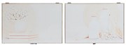 Шкаф за ключове DKD Home Decor, Бежов, Дървен, MDF, 2 броя, 46 x 6 x 32 cm