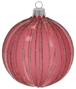 Стъклени ръчно издухани коледни топки в комплект 3 бр. ø 8 cm – Ego Dekor