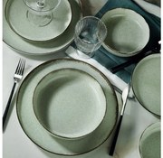 24-частов комплект за хранене, зелен/порцелан