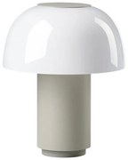 Сива алуминиева LED затъмняваща се настолна лампа (височина 22 cm) Harvest – Zone