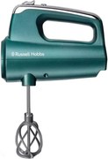 Ръчен миксер Russell Hobbs Swirl 25891-56, 350W, 5 скорости, Турбо, Бутон за приставки, High Performance Helix Beater, Без BPA, Тюркоаз