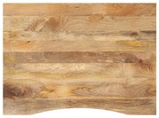 370205 vidaXL Плот за бюро с извивка 100x80x2,5 см грубо мангово дърво масив