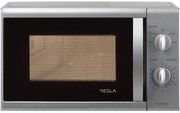 Микровълнова фурна Tesla MW2030MS, 700W, 20 литра, Размразяване, Загряване, Таймер, Сребрист