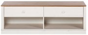 Бяла маса за телевизор от масивен бор 137x47 cm Anita – Støraa