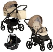 Бебешка количка 3в1 Karina Light BUBA - Beige
