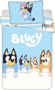 Синьо памучно спално бельо за детско креватче 100x135 cm Bluey – Jerry Fabrics