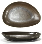 Horecano - Порцеланово плато овал дълбоко 25см ANTIQUE-BLACK(TR0005-10B)