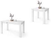 ФОНТЕ Бял мат - КЛАСИЧЕСКА МАСА ЗА КУХНЯ/ ДНЕВНА РАЗТЕГАТЕЛНА ДО 130 или 155 см!