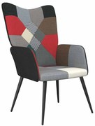 328197 vidaXL Релаксиращ стол, пачуърк, плат