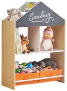 GINGER HOME Органайзер/етажерка 2 нива КЪЩИЧКА NATURAL