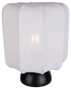 Japandi настолна лампа черна с бял абажур - Nori