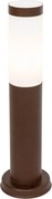 Стълб за външна лампа ръждивокафяв с опал 45 см IP44 - Rox
