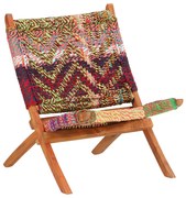 286608 vidaXL Сгъваем стол Chindi, многоцветен, плат