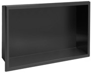 Вграден рафт за баня  30x45 matte black