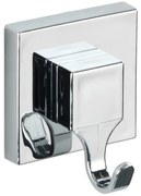 Самозалепващи пластмасови куки в лъскаво сребристо в комплект от 2 бр. Genova – Wenko