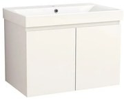 Конзолен PVC шкаф ALDENE-75 5155-75W+УМИВ. 5953W-76CM, Inter Ceramic, 56х75.5х46см