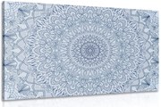 Картина на платно – Детайлна декоративна Мандала в синьо
