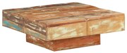 323594 vidaXL Маса за кафе, 80x80x28 cм, регенерирано дърво масив