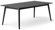 Черна сгъваема трапезна маса с черен плот 100x210 cm Meza – Hammel Furniture