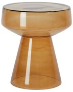 Стъклена кръгла странична масичка ø 37 cm Dakwa – Light &amp; Living