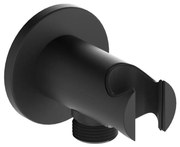 KFA Armatura 845-053-81 - Кръгла стойка за душ с извод за вода MOZA месинг/матов черен