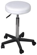 240470 vidaXL Офис табуретка, бяла