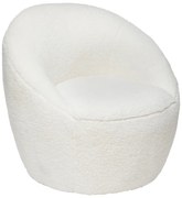 Кресло atmosphera Romi, Бял, Букле