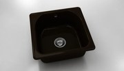 Mивка Classic 208, Polymer marble, 18 Тъмно венге,  с включен сифон