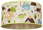 Абажур ДИНОЗАВРИ - цилиндър, горно окачване, Е27