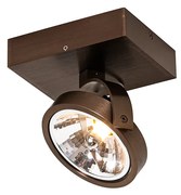 Дизайнерски прожектор тъмно бронз въртящ се и наклоняващ се - Go