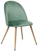 Трапезен стол atmosphera Slano, Велур - Мента