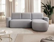 Ъглов диван Luxora-Сив-вдясно