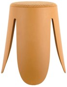 Пластмасова табуретка в цвят охра и жълто Savor - Leitmotiv