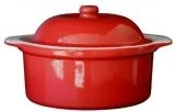 Cerutil - Керамична касерола с капак 1,5л 21xh8,5см червено/бяло-(R0272/TR272)