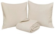 Комплект шалте с 2 бр. калъфка atmosphera Lilou, 240x260 cm - Слонова кост