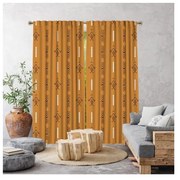 Жълти завеси в комплект от 1 бр. 260x140 cm - Cipcici