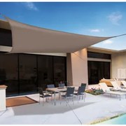 Nortene - Засенчваща тента Sun-Net Kit Polyesther 3.6 х 3.6 м - кафяв