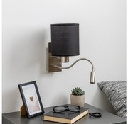 Brilagi - LED Аплик NUBILA 1xE27/25W/230V + LED/3W хром/черен