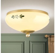 Orion DL 7-672 - Плафон LANDHAUS 1xE27/60W/230V Ø 21 см месинг/бежов