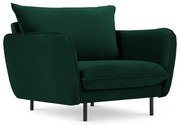 Тъмнозелено кадифено кресло Vienna - Cosmopolitan Design