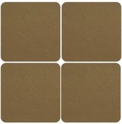 Asa - Подложки за чаши 4бр. еко кожа корк - 78572076