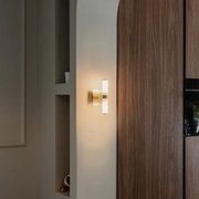 Смарт стенна лампа за баня златиста IP44 2 светлини вкл. 2 Wifi G9 - Bath