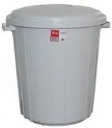 Пластмасов кош за отпадъци 70л. СИВ 40x40x52см. PLANET-(UP 106) (C)