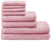 Розови бързосъхнещи /от тери памучни хавлии и кърпи за баня в комплект 8 бр. Quick Dry – Catherine Lansfield