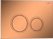 Mexen Tex 01 бутон за промиване, розово злато лъскав - 6101-09