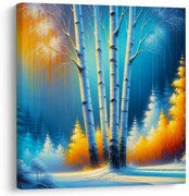 Картина на платно – Горски покой под снега