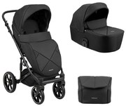 Бебешка количка 2в1 Amani KIKKABOO - Black