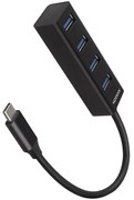 AXAGON HUE-M1C 4x USB3.2 Gen 1 MINI hub, metal, 20cm USB-C cable